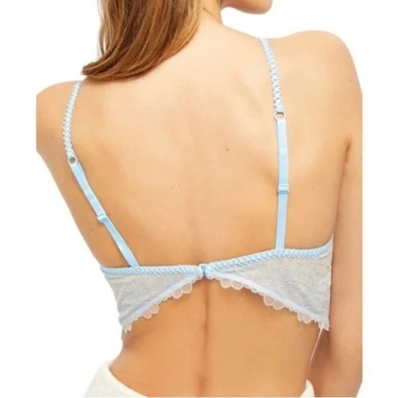 Free people Lucia underwire bra blue 34D - Picture 3 of 5